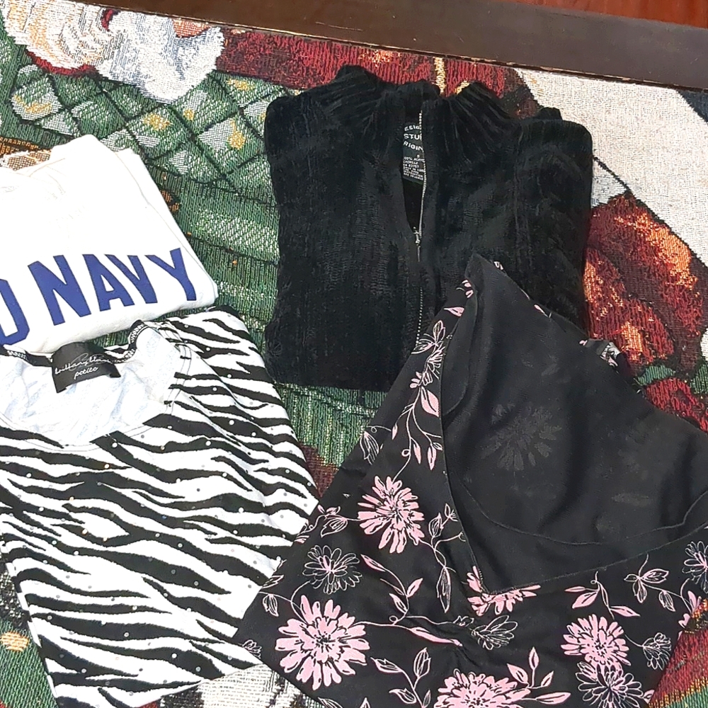 4 items one Price ( 3 Tops & 1 Sweater)